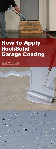 how to apply rocksolid garage coating on the floor with a mop and bucket