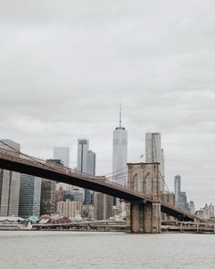 a bridge spanning the width of a large city