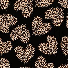 an animal print pattern on black background