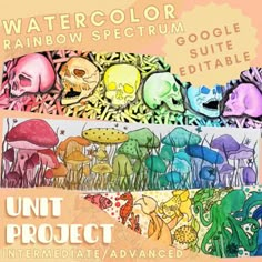 the cover art for watercolor rainbow spectroum, an upcoming project by google