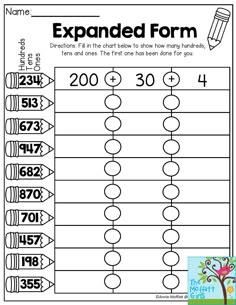 Expanded Form Worksheets For Class 2 Hundred Tens Ones Worksheet, Ones Tens Hundreds Place Value, Place Value For 2nd Grade, Ones Tens Hundreds Worksheets, 2nd Grade Readiness Checklist, Place Value To 1000