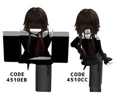 an anime character is sitting on a chair with her hands behind her head and the text code 450eb below it