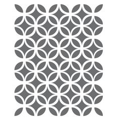 an abstract pattern with circles in grey and white on a white background, suitable to be used as a stencil