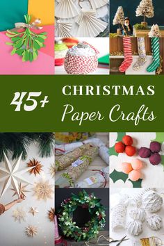 christmas paper crafts with text overlay