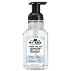 J.R Watkins Ocean Breeze Foaming Hand Soap will keep your hands feeling soft and nourished with every wash. Our rich foam with an amazing, light scent washes away germs and helps maintain your skin's natural moisture barrier. Formulated with plants and skin-nourishing ingredients from natural sources, our soaps are always cruelty free and free from harmful chemicals such as parabens, dyes, and phthalates. Our rich foam with skin nourishing ingredients (calendula, oat, and vitamins D & E) leave y Foaming Hand Wash, Shea Butter Hand Cream, Liquid Hand Soap, Best Soap, Foaming Hand Soap, Oil Moisturizer, Clean Scents, Health Skin Care, Ocean Breeze