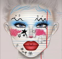 A Thousand Suns, Makeup Drawing, Graphic Makeup