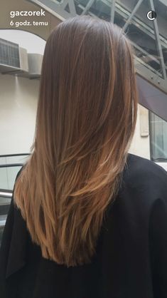 V Cut Hair, Brown Straight Hair, Woman Hair, Hair Balayage, Short Hair Balayage