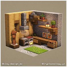 Enchanting Room Minecraft, Interior Design Minecraft, Rumah Minecraft Sederhana