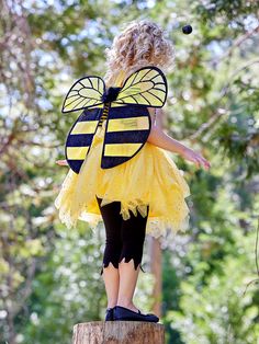 Bee Kids Dress, Cute Mommy Bee Costume Suspenders, Cute Mommy Bee Costume, Bumble Bee Tulle Skirt, Holiday Family Outfits, Chasing Fireflies, Cosplay Wings, Labor Day Holiday, Character Dress Up