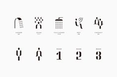 some type of symbols that appear to be in different languages and shapes, including numbers