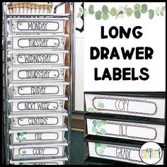 the long drawer labels for st patrick's day