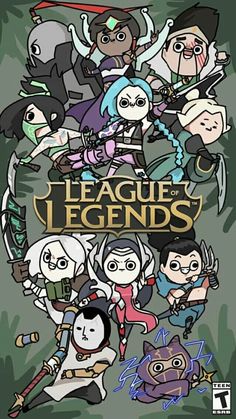 an image of the league of legend's poster