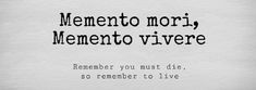 a piece of paper with the words mementoo mori, meneto vivree