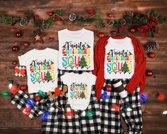 Family Christmas Squad Shirt - Christmas Matching Shirt - Family Matching Shirt - Merry Christmas Shirt - Christmas Holiday Shirt - Xmas Tee How can I order? 1️) Please review all the information provided before placing an order 2️) Select the shirt type and size. 3️) Select the color of the shirt using the following options. 4️) Please add the vinyl color in the optional message section of the order. 5️) Need more Items? Add the current item in the cart. And If you like to add more items to you Xmas Outfits, Christmas Matching, Xmas Tees, Merry Christmas Shirts, Squad Shirt, Jolly Christmas, Xmas Shirts, Family Christmas Shirts, Holiday Shirt