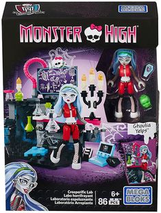 the monster high doll set is in its box and it's ready to be played