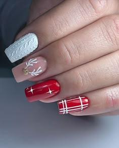 Xmas Nail, Simple Fall Nails, Christmas Nails Easy