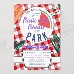 the picnic party is in the park and it's ready to be held on friday