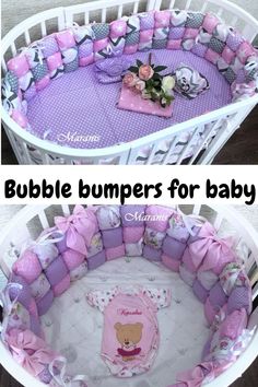 homemade crib bumper Homemade Crib, Baby Crib Ideas, Bed For Baby, Crib Bumper Pads