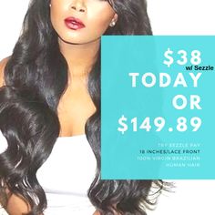 FREE shipping - FREE returns (details) 7 Day Money Back Guarantee  The best wig in the market. They are 100% human hair, chemical free. All our products have been tried by our team, people will love this Loose Wave Style lace front wig look on you!   Free travel bag included with your purchase. Money Back Guarantee! Style Lace Front Wig, Brazilian Lace Front Wigs, Wig Shop, Hair Quality, Brazilian Human Hair