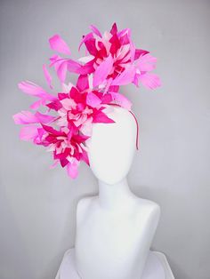 Local delivery and drop off available for $55 In LOUISVILLE thurs 5/2 and fri 5/3 only. Add shipping upgrade at checkout. Confirm availability before purchase!!  The Hat Doctor From the featured milliner of the 2023 Kentucky Derby Museum kentucky derby hat fascinator with large light baby pink raspberry hot pink feather flowers and blush pink branching feathers headband attachment.  each hat is totally one of a kind! no two are alike! I can probably add feathers, flowers etc to existing hats for a small fee. I cannot remove anything from existing hats. Just message me and see if we can make it work! :) I cannot make custom order from scratch. My schedule is unfortunately too crazy :( *All hats are sold as displayed. No returns do to nature of product (headwear) Of course do not hesitate to Feather Flowers, Light Baby Pink, Derby Hats Fascinators, Pink Raspberry, Hat Fascinator, Feather Headband, Feather Flower, Kentucky Derby Hat, Derby Hat