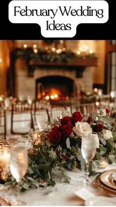 charming February wedding idea