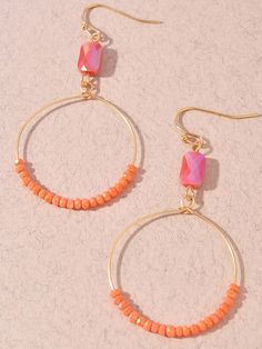 We love these Round Dangle earrings! Dainty - with pops of color! Get a pair for yourself or a friend! Homemade Earrings, Bead Dangle Earrings, Round Dangle Earrings, Bath Candles, Earrings Dainty, Beaded Dangle Earrings, Beaded Dangles, Stationery Set, Seed Bead