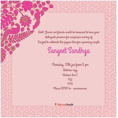 Good Attendance, Online Invitation Card, Sangeet Ceremony, E Invitation, Paired Jewelry, Wedding Cake Flavors, E Invite, Hotel Services, Welcome Drink