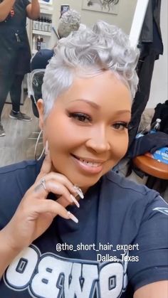 Spiked Pixie Hairstyles Black Women, Grey Pixie Haircut Black Women, Natural Gray Hair Over 50 Black Women, Relaxing Hair, Short Hair Designs, Black Hair Short Cuts, Short Sassy Haircuts, Sassy Haircuts, Short Silver Hair