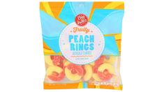 the bag of peach rings is packed with fruit and has been sold for $ 3 99