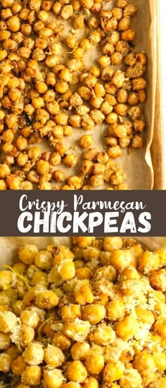 crispy parmesan chickpeas are the perfect side dish for any meal