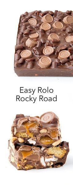 two different types of rocky road candy bars