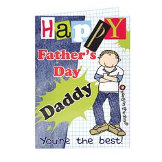 a father's day card with the words, you're the best