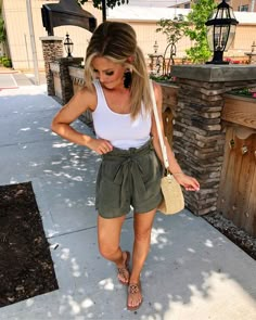 Posts from almost_readyblog | LIKEtoKNOW.it Fest Outfits, Summer Shorts Outfits, Shorts Outfit, Outfit Trends, Summer Fashion Trends, Casual Summer Outfits, Ladies Dress Design