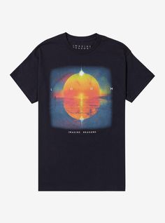 Throw on Imagine Dragons' Loom (2024) and grab this tee repping the album. It shows the striking sunset graphic from the album's cover.100% cottonWash cold; dry lowImportedListed in men'sunisex sizes Indie Graphic Tees, Indie T Shirts, Sunset Graphic, Location Icon, Music Tees, Imagine Dragons, The Album, New Classic, Mens Graphic Tee