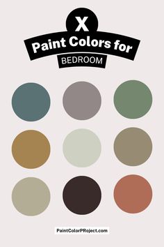 paint colors for bedroom with the words paint colors for bedroom above them and below it