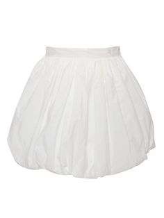 White taffeta balloon skirt for girls with reinforced waistband.Composition: 100% Polyester Lining 100% Cotton Tulle 100% Polyamide White Bubble Skirt, Balloon Skirt, Taffeta Skirt, Skirts For Kids, Bubble Skirt, Hadid Style, Kenzo Kids, Fashion Design Sketches, Stella Mccartney Kids