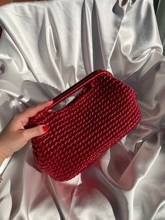 Red Metallic Pouch Wedding Clutch Hand Bag Christmas Gift - Etsy Crochet Clutch Bags, Metallic Clutch, Jewel Tone Colors, Crochet Clutch, Wedding Clutch, Vegan Gifts, Clutch Bags, Christmas Bags, Leather Pouch