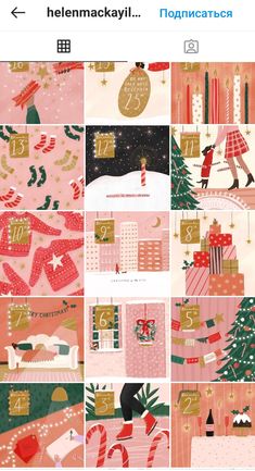 a collage of images with christmas decorations