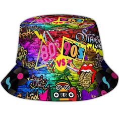 PRICES MAY VARY. 80s 90s Themed Party Outfits Bucket Hat Material: 80s 90s bucket hats for women men are made of durable polyester, soft and breathable, lightweight and not easy to fade. This 80s 90s outfit woman bucket hat will give you sun protection to keep you cool and comfortable. The Size of Women Men 80s 90s Bucket Hat: Circumference: 22-22.8 inch/56-58cm; Brim: 2.7 inch/7cm; Crown: 3.2 inch/8cm. Foldable and packable, it's easy to carry in your bag, suitcase, handbag or purse. Wide brim Women's 90s Outfits, Beach Bucket Hat, 90s Accessories, Bucket Hat Fashion, Party Outfits For Women, 90s Hip Hop Fashion, Rave Accessories, Sun Cap, Festival Accessories