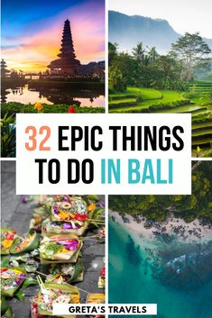 the cover of 32 epic things to do in bali