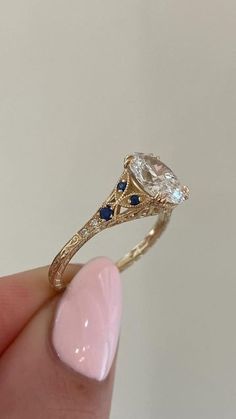 His Engagement Ring, Rings Engagement Antique, Antique Vintage Ring, Gen Stone Engagement Rings, Vintage Royal Engagement Rings, Vintage Aesthetic Engagement Rings, Multi Color Engagement Rings, Engagement Rings With Color Accents, Two Stone Rings Engagement