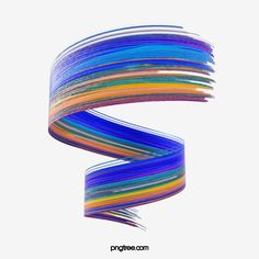 the letter s is made up of multicolored lines