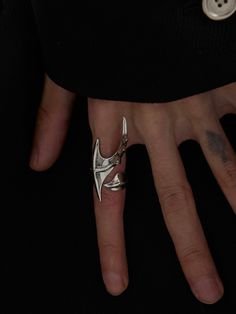 ▪️Free size (size adjustable) Silver 925 Rings Jewelry Fashion, Gothic Style, Jewelry Party, Gothic Fashion, Party Gifts, Women's Jewelry, Ring Designs, Silver 925, Backpack Bags