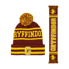 PRICES MAY VARY. HARRY POTTER BEANIE CAP AND SCARF SET: Support your favorite Hogwarts house with our stylish and fashionable Harry Potter Gryffindor collegiate winter hat and scarf set, which sports vibrant red and yellow Gryffindor colors, and features an embroidered "G" on the cuff of the beanie ONE SIZE: Skully hats can be easily stretched to fit a wide range of adult men's and women's head sizes to allow for instant comfort when worn, and the scarf wraps can fit easily around adult necks LI Harry Potter Beanie, Scarf Wraps, Hat And Scarf Set, Harry Potter Merchandise, Stocking Cap, Hat And Scarf Sets, Hat And Scarf, Beanie Cap, Winter Hats Beanie