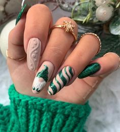 Nail Noel, Nail Art Noel, Unghie Nail Art, Stylish Nails Designs, Sweater Nails