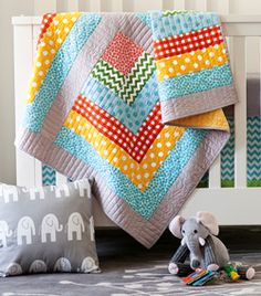 the cover of modern baby quilts