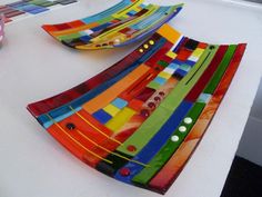 Wand-/tuinobjecten | Atelier Ellen Kleine Schaars in Tubbergen Fused Glass Panel, Art Glass Jewelry, زجاج ملون, Glass Fusion Ideas