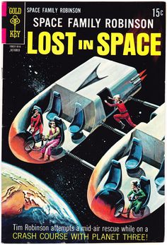 the cover to space family robinson's lost in space