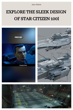 an image of a sci - fi movie scene with the title explore the sleek design of star citizen 1011