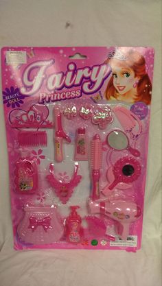 this is an image of a pink fairy princess accessory set